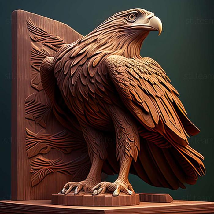 Animals eagle on stand